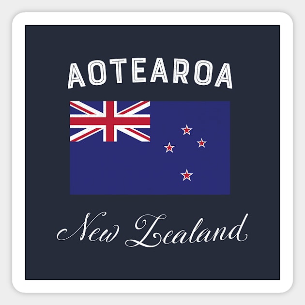 New Zealand Flag Sticker by phenomad